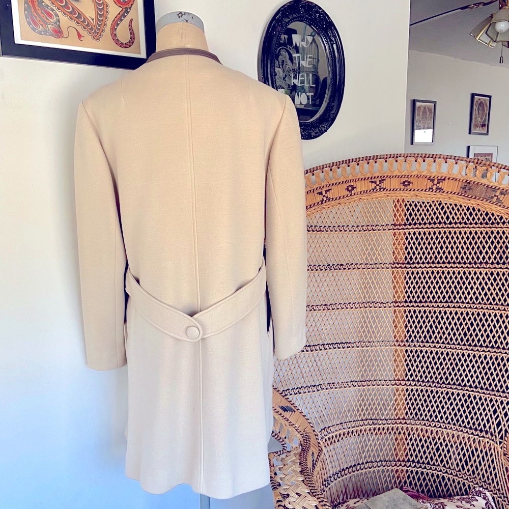 Vintage Button Down Wool Coat - image 3